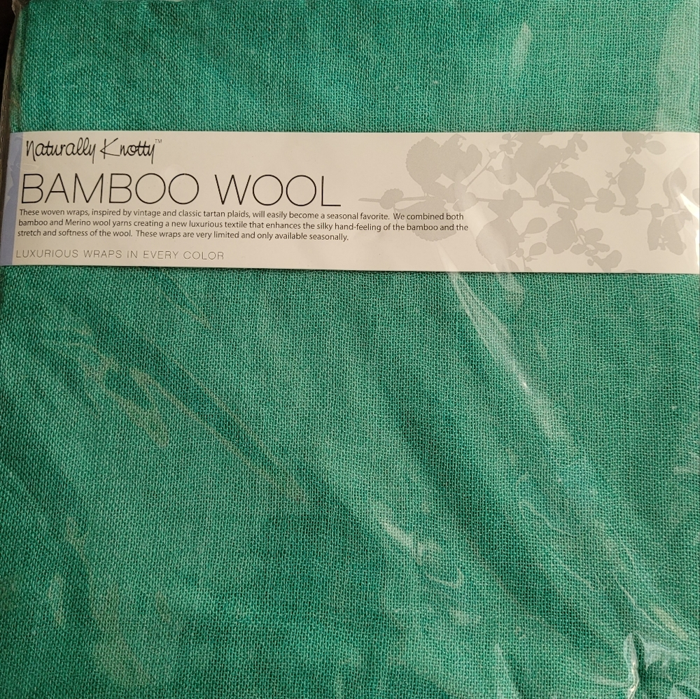 Naturally Knotty Bamboo Wool scarf wrap